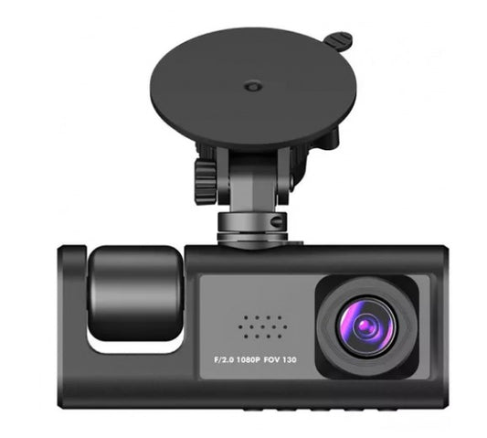 Cámara para Automóvil WiFi 3 en 1 Full HD 1080P con Cámara Trasera