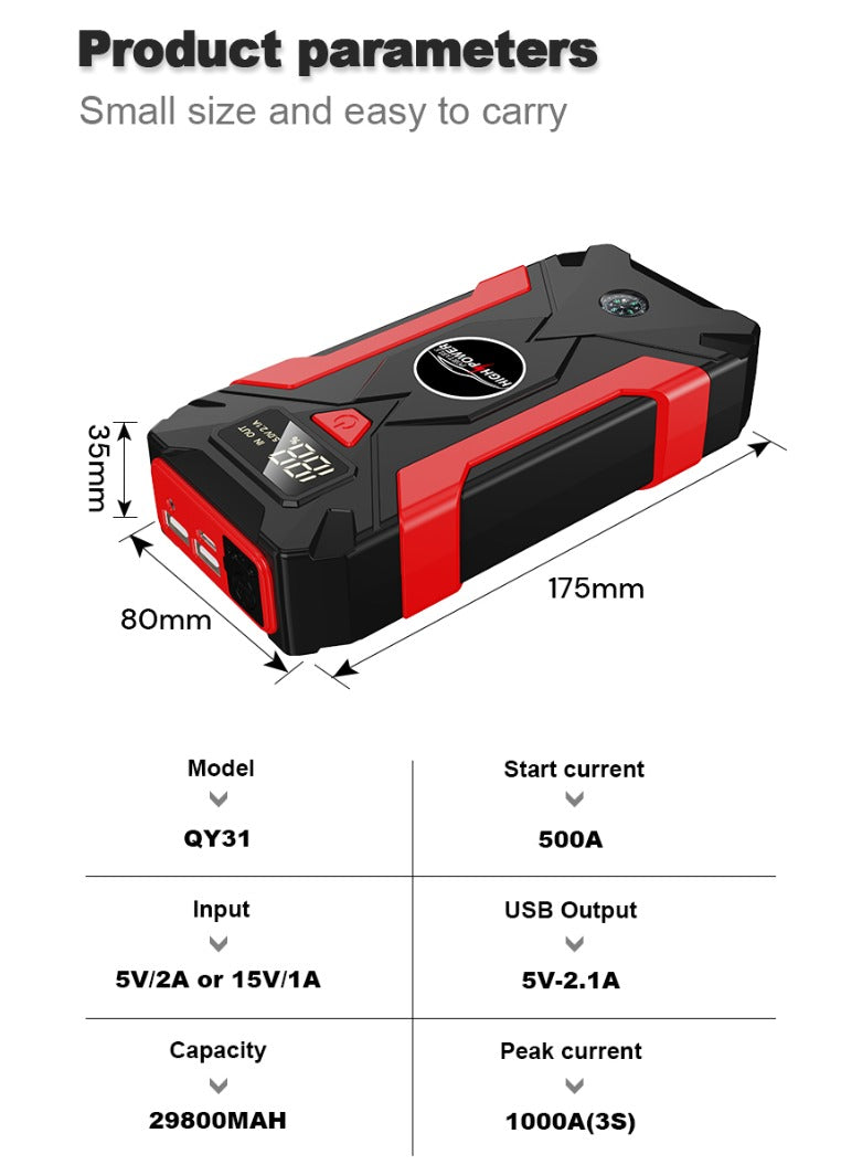 SET JUMPER DE BATERÍA Y COMPRESOR