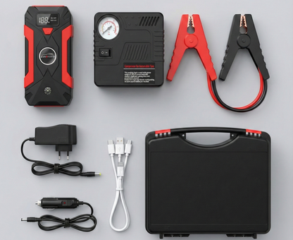 SET JUMPER DE BATERÍA Y COMPRESOR