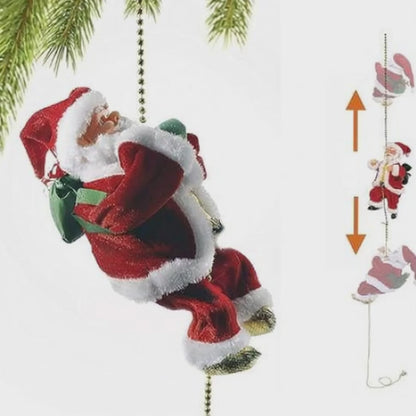 Santa Trepador Navideño con Música – Decoración Animada